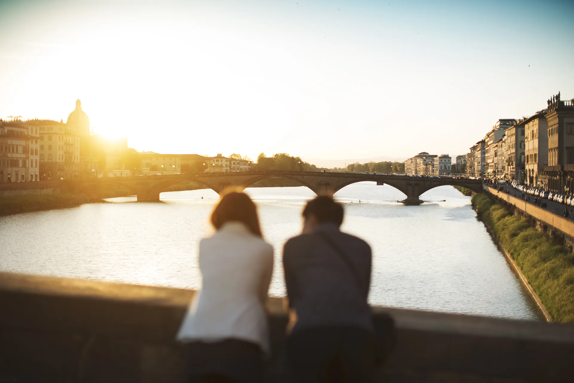 Ponte vecchio tramonto firenze